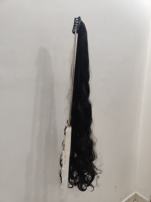Rizi Brown Long Silky Wavy Curly  Extension Clutcher based Stylis112h Hair Extension