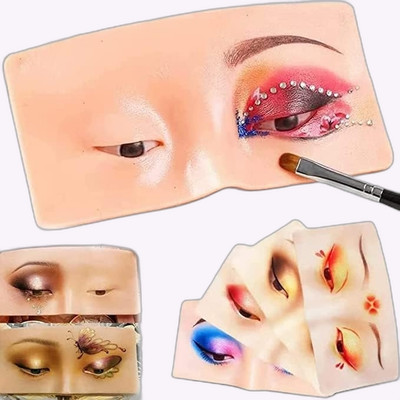 Sarbeau Makeup Practice Face Board, Silicone Makeup Face - Practice Skin Board,f_C_013 Hair Extension