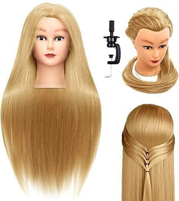 kerav Golden Dummy Saloon Use For Styling Practice Hair Extension