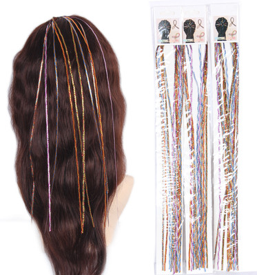 Ritzkart Colorful Glliter  Streaks Hair Extension
