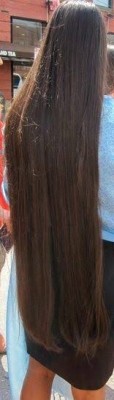 Rizi 45 inch Gorgeous long straight dark brown clip on hair maya4a Hair Extension