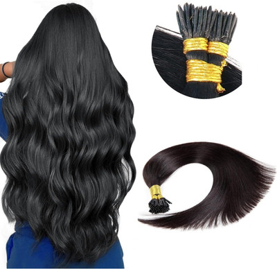 DELUXE Remy I-Tip Permanent Human  Extensions, 50 Strands/Pack (26 inch, 50g) Hair Extension