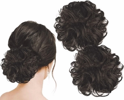 Vvine Brown  For Women's , For Thick  Bun (Brown) pcs 1 Hair Extension