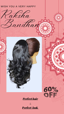 kerav vivian BLACK hair extension for good length & volume your hair Hair Extension