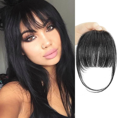 LeModish Voluminous Remy Human  Thick Bangs Fringe for Elegant Style Hair Extension