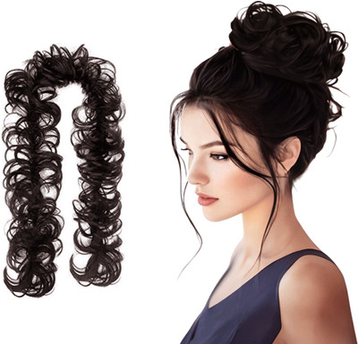 Blushia Messy Frill  Extensions For Ponytail And Bun (Natural Brown) Hair Extension