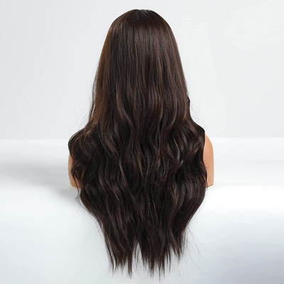 Atipriya Full Head Curly/ Wavy  brown Wigs for womens Hair Extension