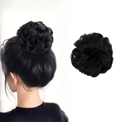 D-DIVINE  Juda Bun Extension And Wigs Artificial Juda For Women And Girls, Black Hair Extension
