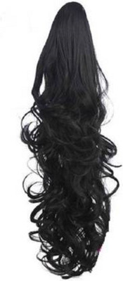 Getvock Curly Black soft long clutcher ponytail Hair Extension
