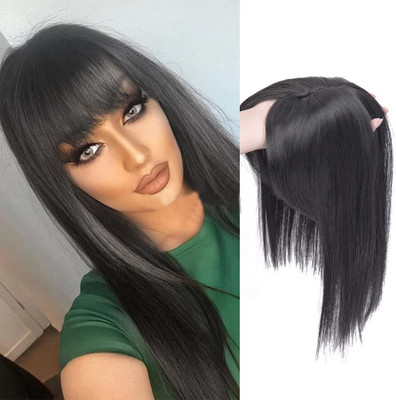 Ritzkart Front Bang Synthetic  Clip-On Topper Hair Extension