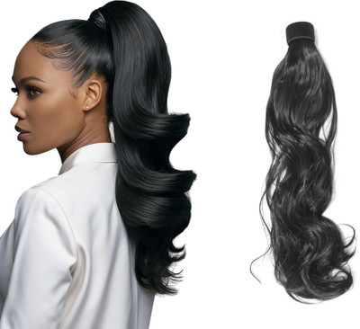 D-DIVINE 24 Inches  Extensions Ponytail  looking Scale Ponytail  Black Colour Hair Extension