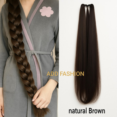 ADD FASHION Choti Brown Braid ponytail (1piece) for girls & women Braided (Brown) Hair Extension