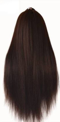 TRESS Soft Synthetic Brown Straight Hair Extension