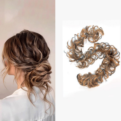 D-DIVINE Highlight Messy Frill  Extensions For Ponytail (Pack of 1) Hair Extension