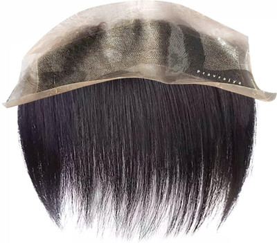 Belix Men's Frontal/line piece/Patch for Covering Male Receding line Hair Extension
