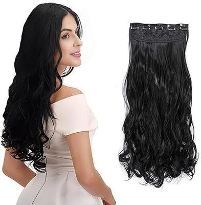 Getvock Natural black 2 in 1 pony wig beautiful feather cutting style Hair Extension
