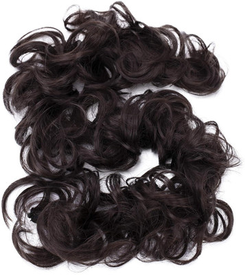 VIVIAN piece  Wrap Heat-resistant Synthetic Fibres Curly Messy Updo Brown Hair Extension