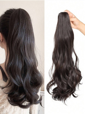 VAGHBHATT Black Claw Clip Ponytail  Extensions - Transform with Ease Hair Extension