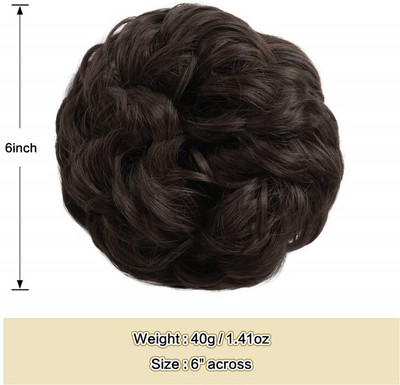 DreamExim High Quality Soft Light Brown Bun Hair Extension