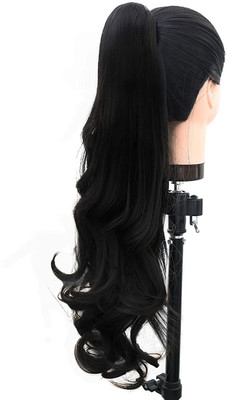 D-DIVINE Clutcher Based Soft Synthetic Black Hair Extension