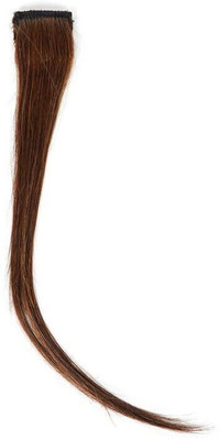 RefynHair Women Natural Human  Chocolate Brown Color 14 Inches With Pack of 1 Hair Extension