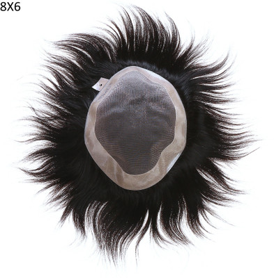 Pinaka Natural Black  Patch FINE R Regular Mono Base (8x6) Hair Extension