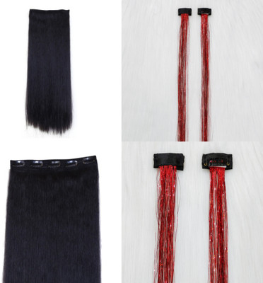 NEAAMA HAIR AND BEYOND SYN CLIP IN EXTENSIONS-TINSEL COMBO Hair Extension