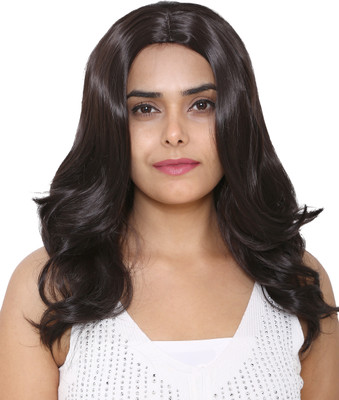 Longmax 21 Short Shoulder Lenght Wavy/Curly Natural Color Wig with Bangs  Extension Hair Extension
