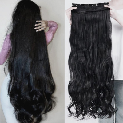 NAZARIO 24 Inch Beauty Curly 5 Clip Glide Hair Extension