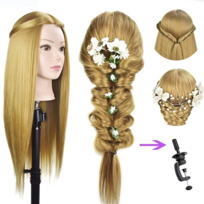 PARAM Imported  Dummy Mannequin For  Styling 28 Inch Long (Golden) Hair Extension