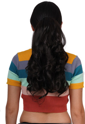 CAMOLA DEVA BROWN COLOR CLUTCH ON STEP CUTTING PONY TAIL Hair Extension