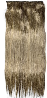 Blushia Best Quality 5 Clip-in 24 Inch Straight Extension for Women ( Multicolor) Hair Extension