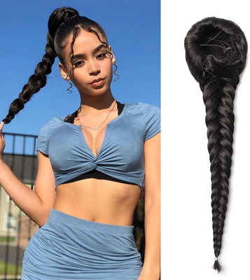 Ritzkart Fishtail Braid Ponytail Extension Hair Extension