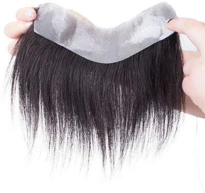 LeModish Human  Forehead line Replacement for Men  Topper Seamless V-Shape Hair Extension