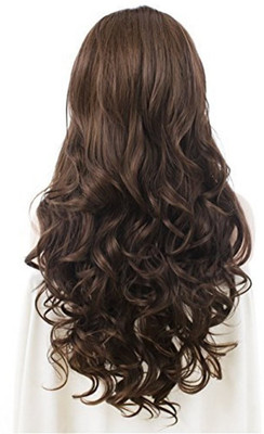 D-DIVINE Beautiful Looks Premium Quality Brown Wavy 5 Clip In Hair Extension