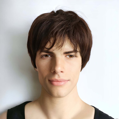 Hamsri Men Short Wig (Blrown)  Extension Hair Extension