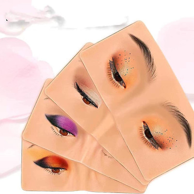 Glamezone Practicing Eyeshadow, Silicone Face and Eye Makeup Practice Board 3 g(Skin)