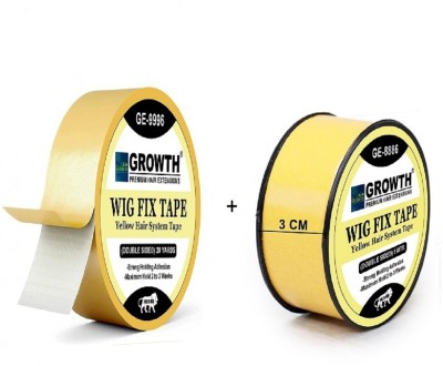 GROWTH 20 Yard+ 5 meters Yellow  Patch tape for Men (Pack of 2) Hair Extension