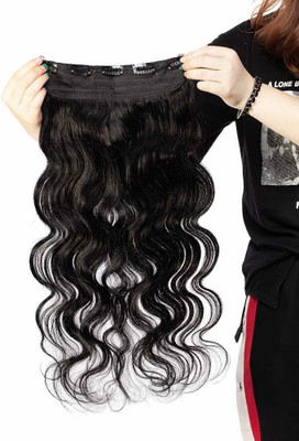 DreamExim Beautiful Looks Premium Quality Wavy 5 Clip In Hair Extension