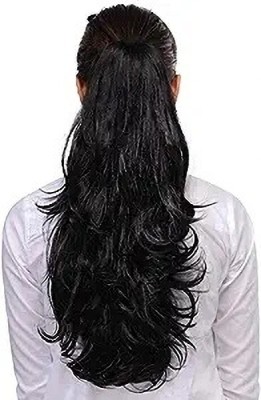 CAMOLA DEVA step cutting clacher pony tailgood length wavy/curly hair wig extension Hair Extension