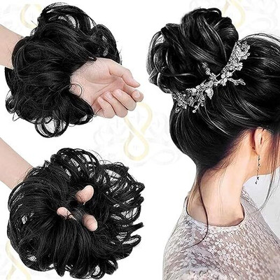 Blushia  Accessories For Women Stylish Synthetic Bun Extension And Wigs Artificial Hair Extension