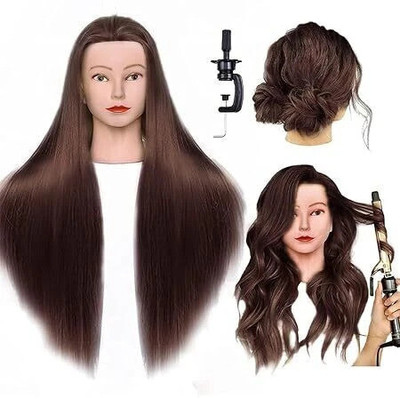 TRESS Saloon Use Dummy For Styling Practice, Dummy With Stand Hair Extension