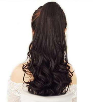 Alizz Clutcher ponytail clip on low side out curl light weight Hair Extension