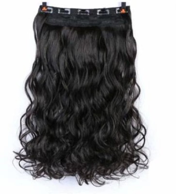 D-DIVINE Black Clip in Wavy Hair Extension