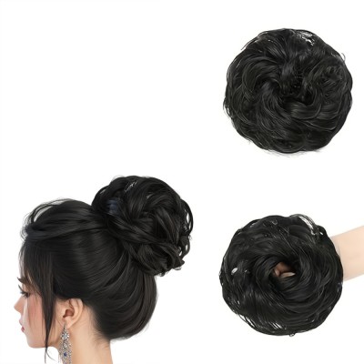 Getvock Rafall Juda Bun Fashion  Extension With Elastic Rubber (Black, 1PC) Hair Extension