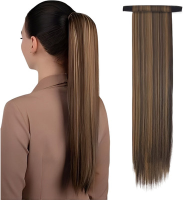 D-DIVINE 24 Inches  Extensions Ponytail  Highlight Colour for Women and Girls Hair Extension