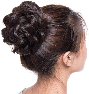 VIVIAN Juda  Bun  Piece Artificial Juda in Brown Color Hair Extension