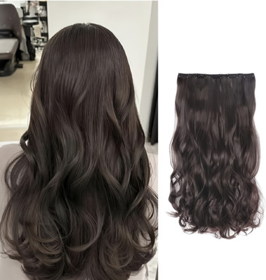 Blushia Silky  Extensions Women Curly/Wavy  Extension Brown color Hair Extension