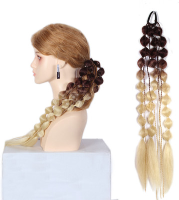 Ritzkart Synthetic Ombre Bubble Ponytail Hair Extension