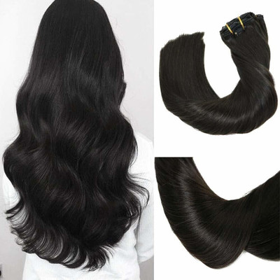 TRESS Beautiful Looks Premium Quality Wavy 5 Clip In Hair Extension